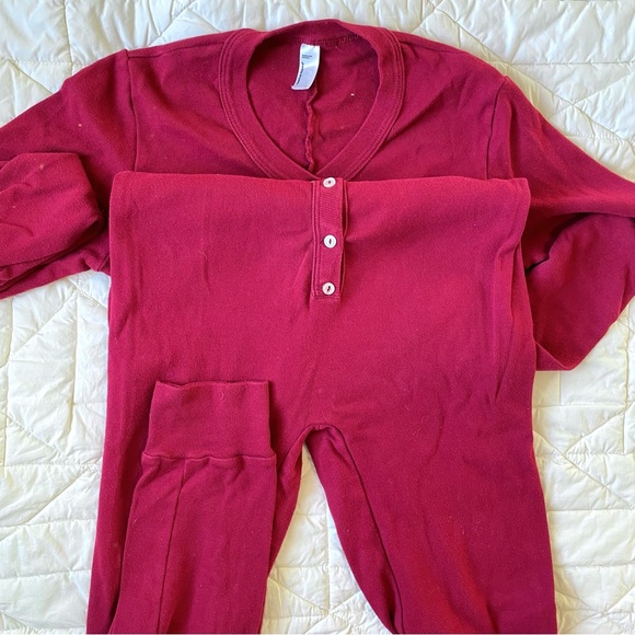 American Apparel Unisex Rib Henley One Piece - Picture 5 of 8